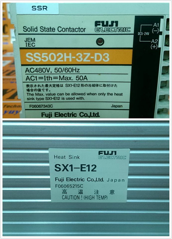 FUJI SS502H-3Z-D3 SOLID STATE CONTACTOR AC480V 50/60Hz - PLC DCS